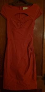 1960's Style Fitted Midi Dress